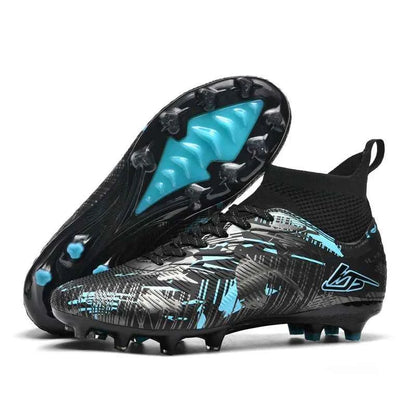 Men's Soccer Shoes TF/FG Football Boots Long Spikes Turf Cleats