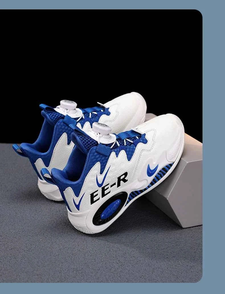 Kids High-Top Basketball Sneakers - Boys Sports Shoes