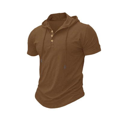 Men's Hooded Fitness T-Shirt - Breathable Athletic Tee - SlayGood