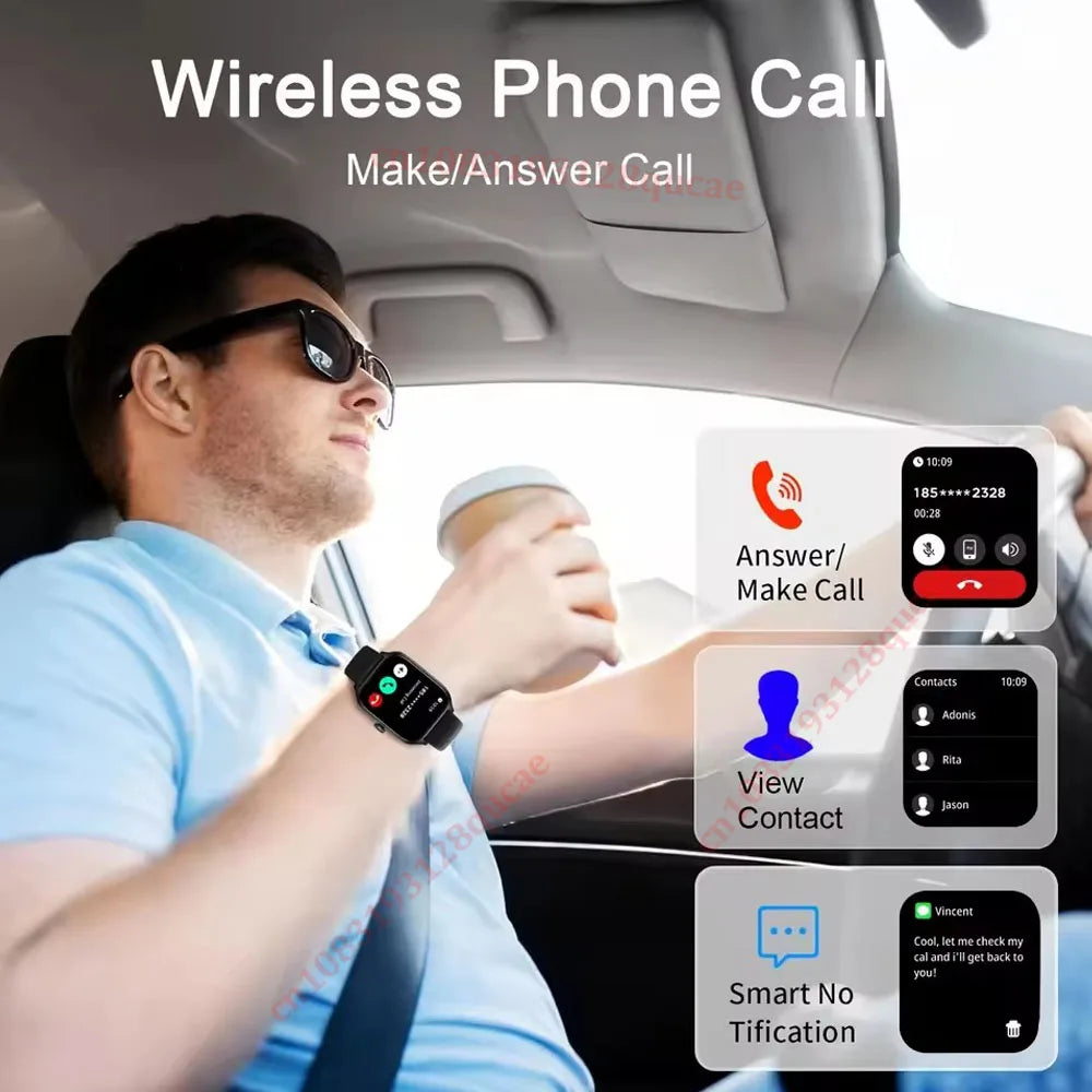 Smart Watch Bluetooth Fitness Tracker 2.01" Screen