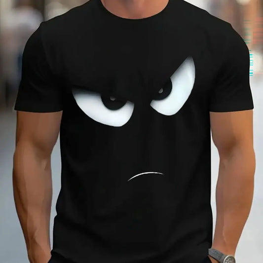 Men's Cotton Letter Print T-Shirt - Soft Casual Tee - SlayGood