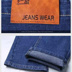 Men's Business Casual Jeans - Classic Slim Fit Denim - SlayGood