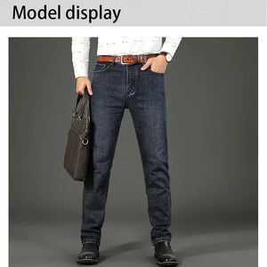Men's Business Casual Jeans - Stretch Straight Fit - SlayGood