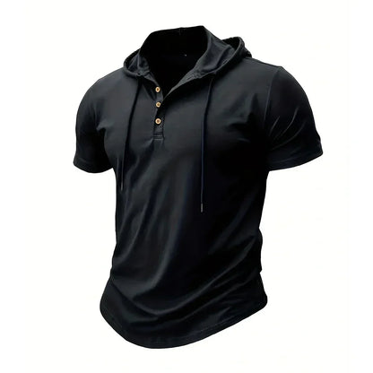 Men's Hooded Fitness T-Shirt - Breathable Athletic Tee - SlayGood