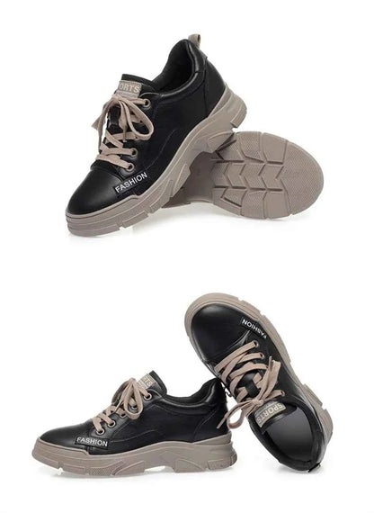 Women's Platform Sneakers - Thick Sole Non-Slip Shoes