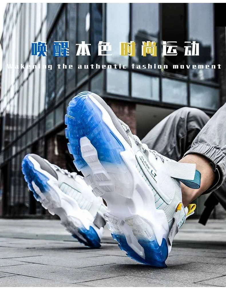 Men's Breathable Casual Sneakers - Lightweight Running Shoes