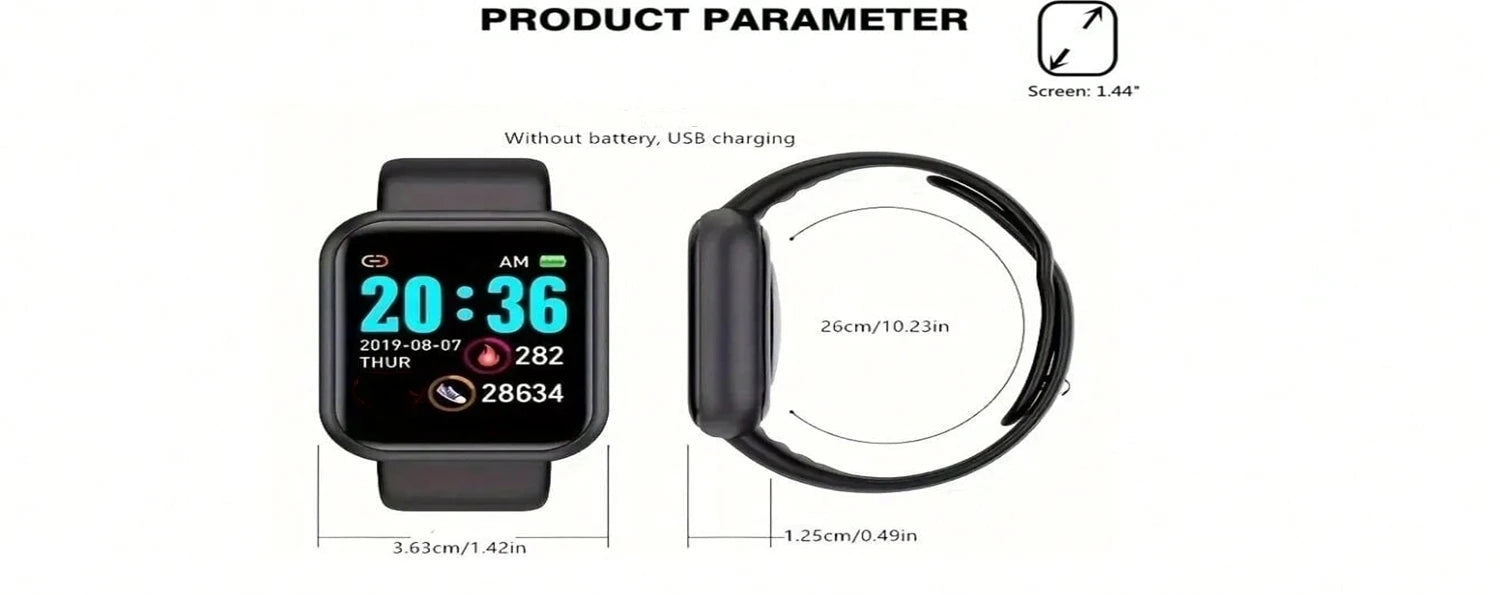 Smart Watch Y68 Fitness Tracker with Heart Rate Monitor - SlayGood