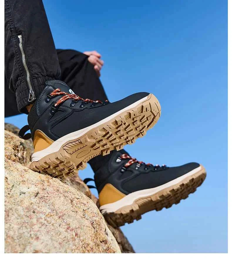 Men's Steel Toe Safety Work Boots - Lightweight Industrial Shoes