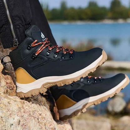 Men's Steel Toe Safety Work Boots - Lightweight Industrial Shoes