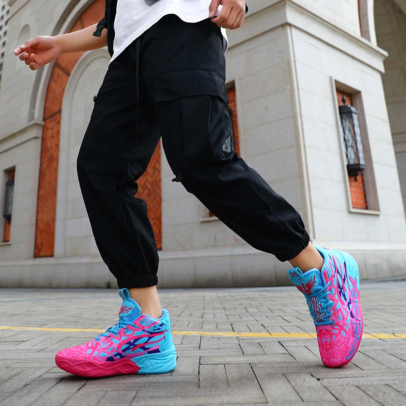 COZOK Men's Basketball Shoes Lightweight Shock Absorbing Court Sneakers