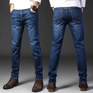 Men's Slim Fit Jeans - Stretch Business Casual Denim - SlayGood
