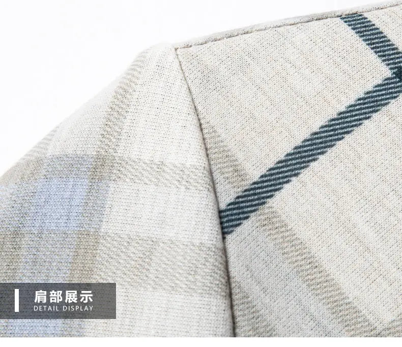 Men's Wrinkle-Free Business Shirt - Plaid Long Sleeve - SlayGood