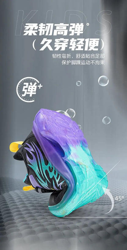 Kids LED Light Sneakers Anti-Slip Basketball Shoes Boys Girls