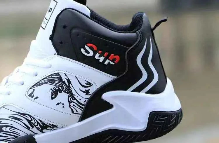 Men's Waterproof High-Top Sneakers - Non-Slip Sports Shoes