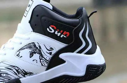 Men's Waterproof High-Top Sneakers - Non-Slip Sports Shoes