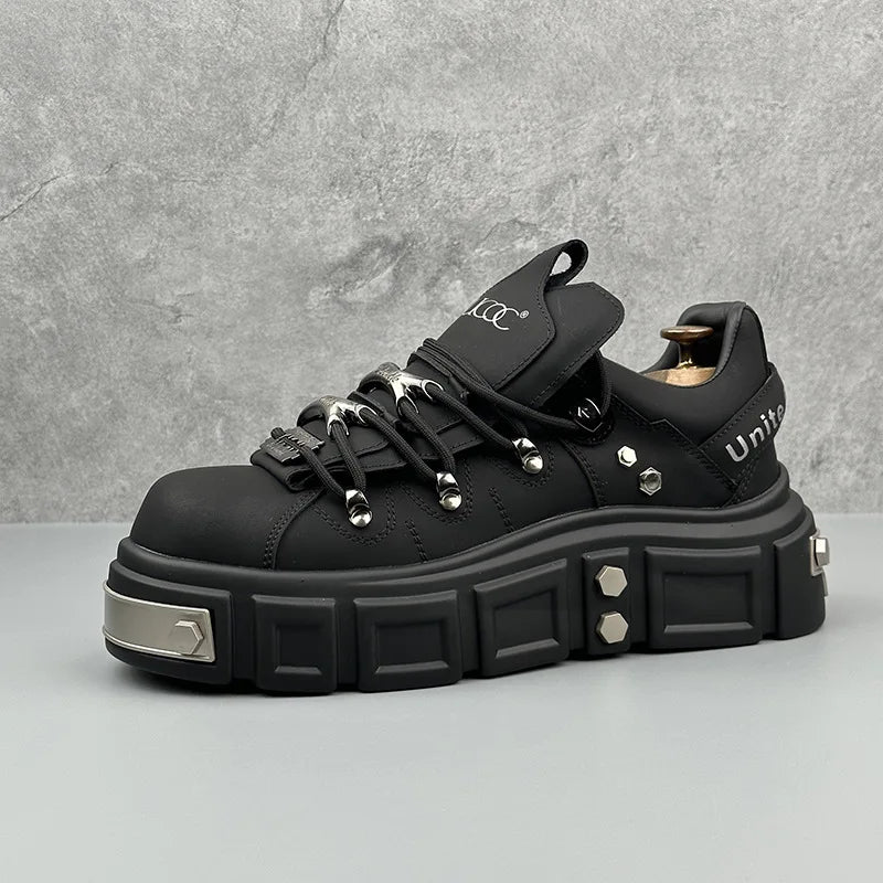 Men's Platform Sneakers - Thick Sole Casual Shoes