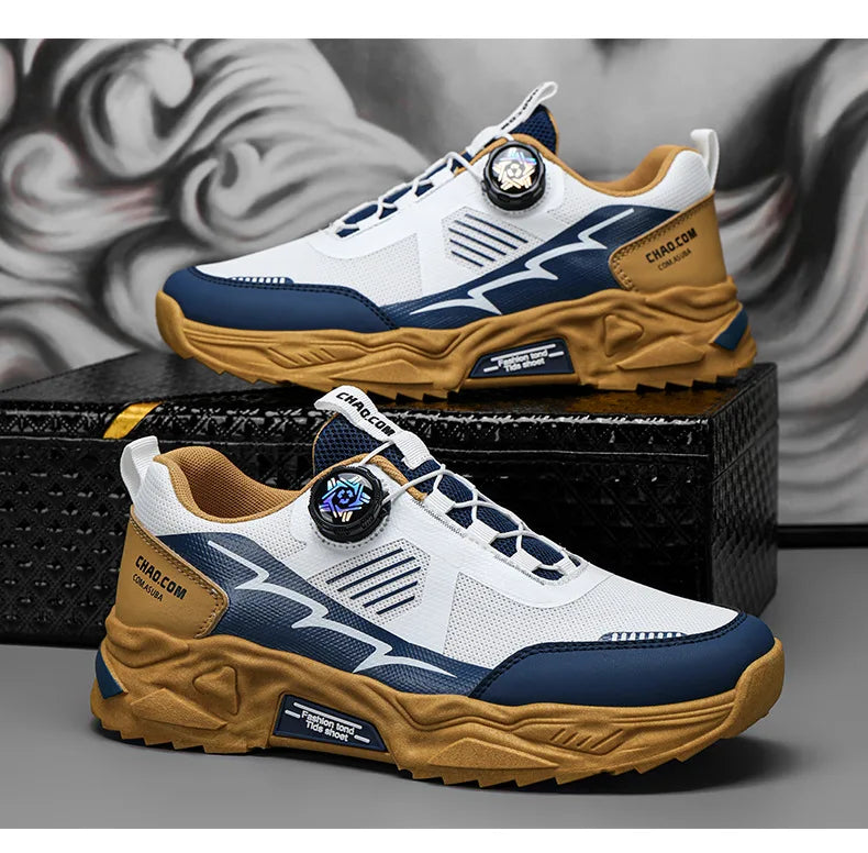 Men's Platform Running Sneakers - Breathable Sports Shoes