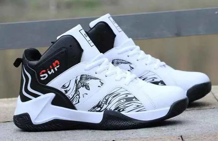 Men's Waterproof High-Top Sneakers - Non-Slip Sports Shoes