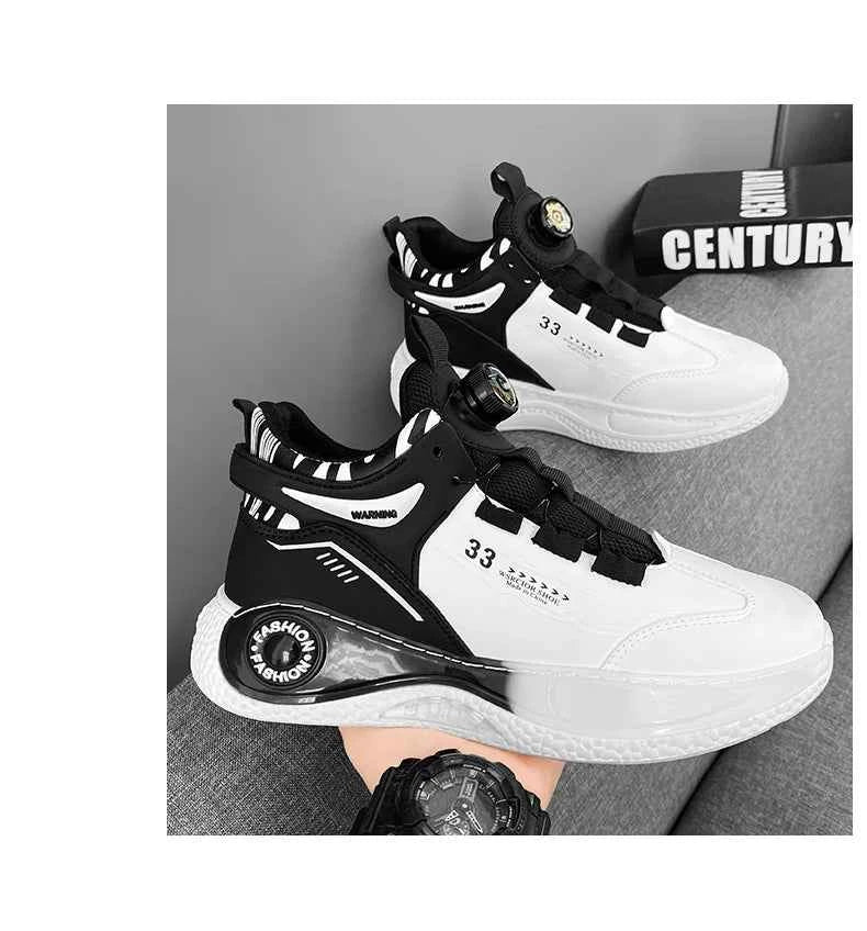 Men's Rotating Buckle Sneakers Non-Slip Outdoor Sports Shoes