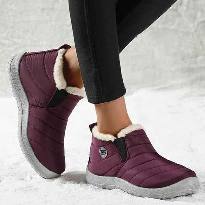 Men's Winter Fur-Lined Ankle Shoes - Warm Slip-On Sneakers