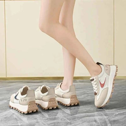 Women's Casual Flat Sneakers - Lightweight Breathable Shoes