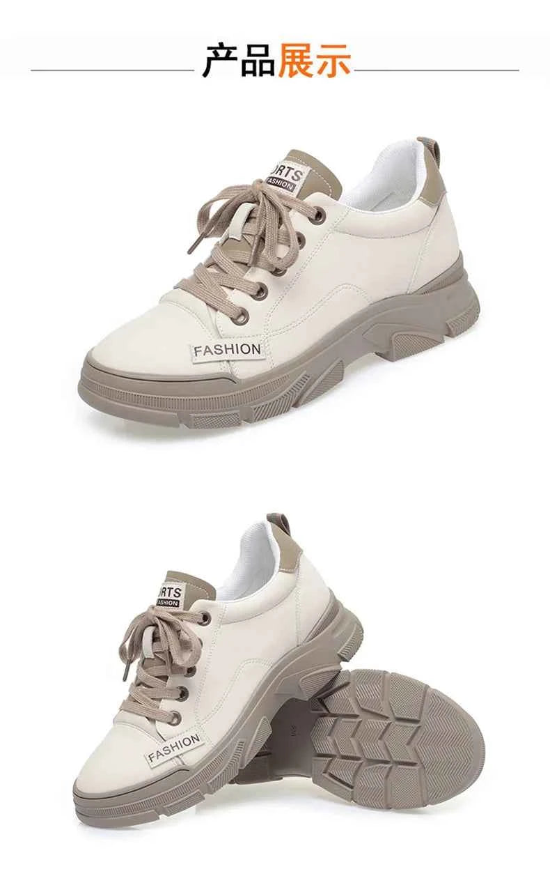 Women's Platform Sneakers - Thick Sole Non-Slip Shoes