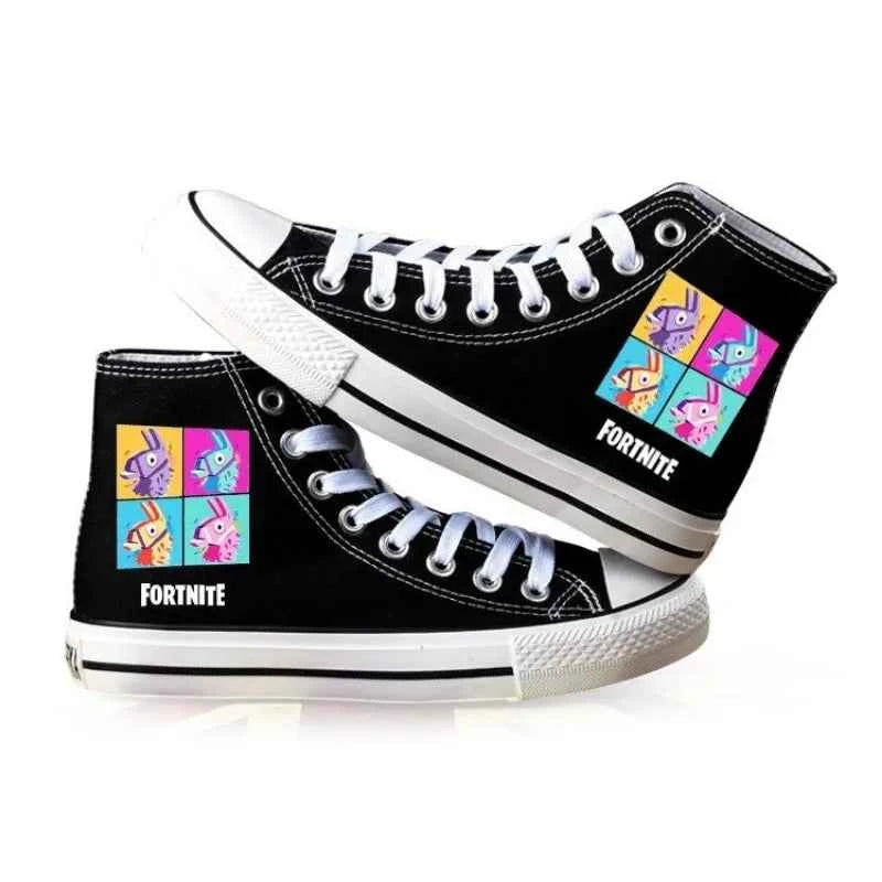Fortnite High-Top Canvas Sneakers - Gaming Shoes