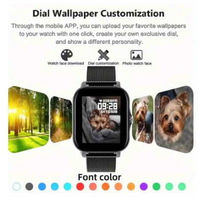 Android Smart Watch 1.44" Bluetooth Call Magnetic Charging