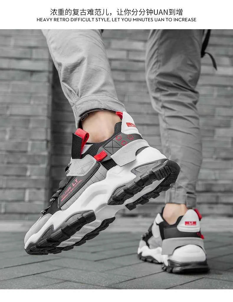 Men's Breathable Casual Sneakers - Lightweight Running Shoes