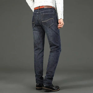 Men's Business Casual Jeans - Stretch Straight Fit - SlayGood