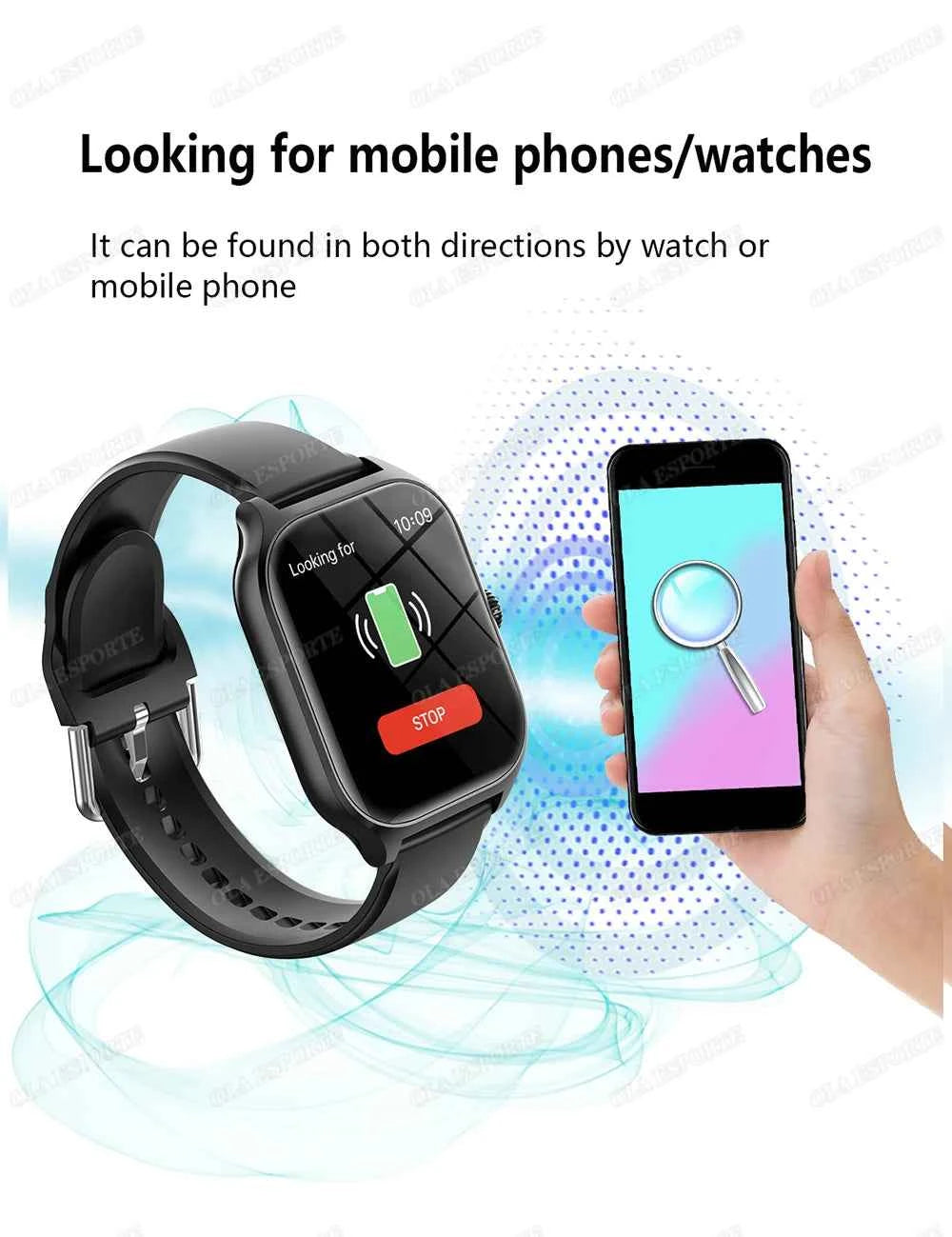 Ola Esporte Smart Watch 1.83" HD Bluetooth Calling for Android & iOS