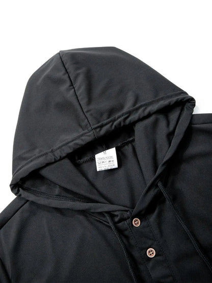 Men's Hooded Fitness T-Shirt - Quick Dry Bodybuilding Tee - SlayGood