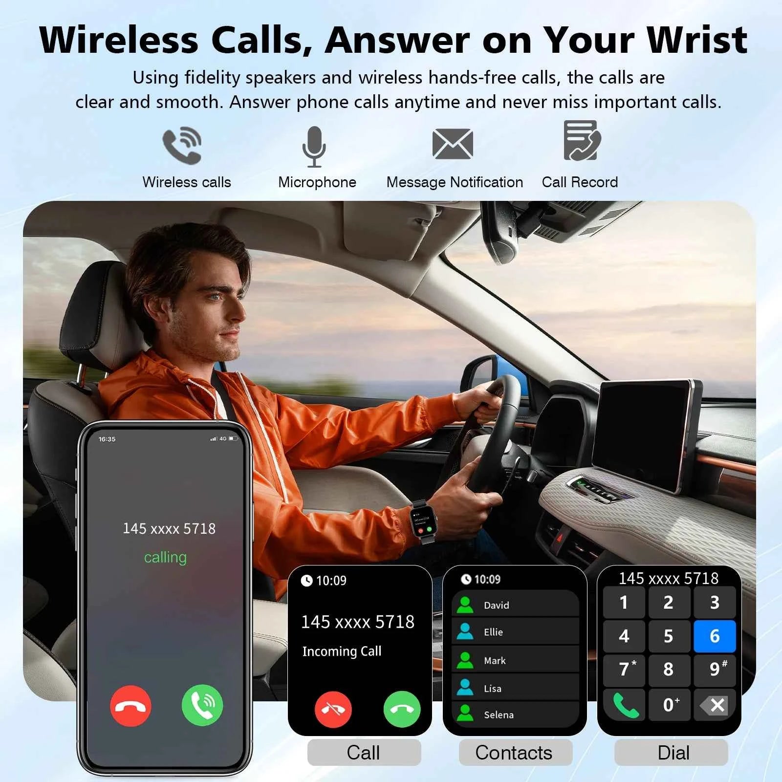 Smart Watch 1.83" Bluetooth Call Fitness