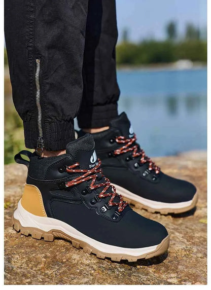 Men's Steel Toe Safety Work Boots - Lightweight Industrial Shoes