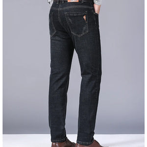 Men's Stretch Straight Jeans - Slim Fit Business Denim - SlayGood