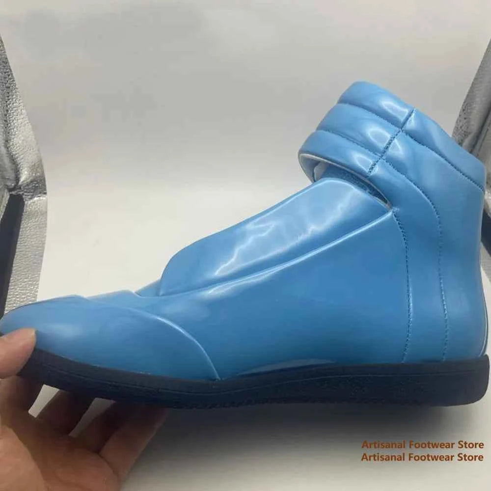 Men's Designer High-Top Leather Sneakers - Premium Ankle Boots