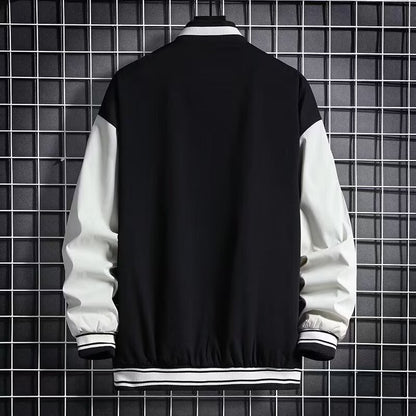 Men's Baseball Jacket - Letter Print Streetwear - SlayGood